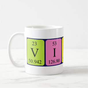 Vikki Namen-Tasse periodischer Tabelle Kaffeetasse