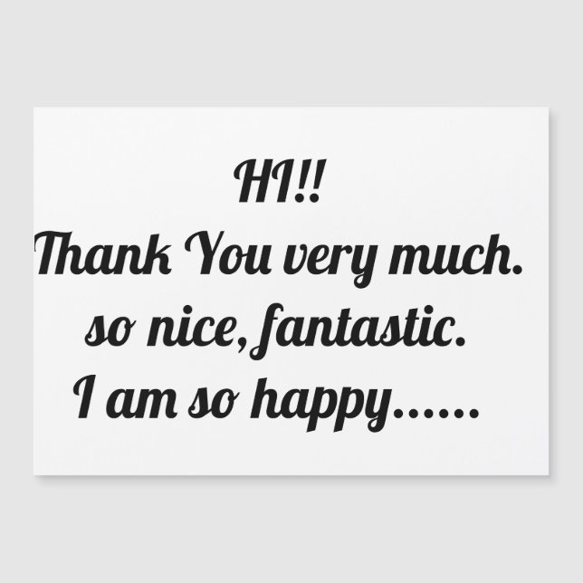 Vikta hälsningskort kort magnetkarte (Vorderseite)