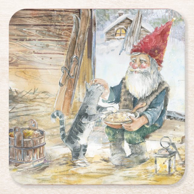 Vikta julkort helgkort rechteckiger pappuntersetzer (Vorderseite)