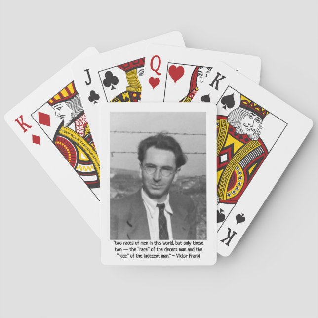 Viktor Frankl Inspiriert von RoseWrites  Spielkarten (Rückseite)