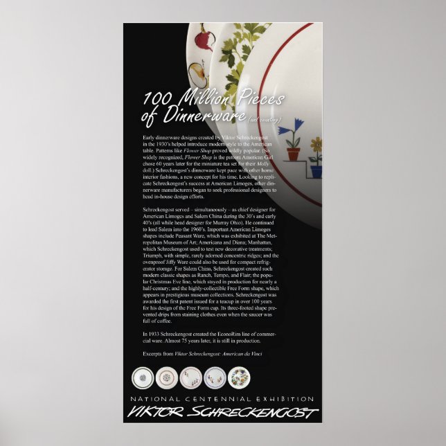 Viktor Schreckengost Dinnerware Vermächtnis Poster (Vorne)