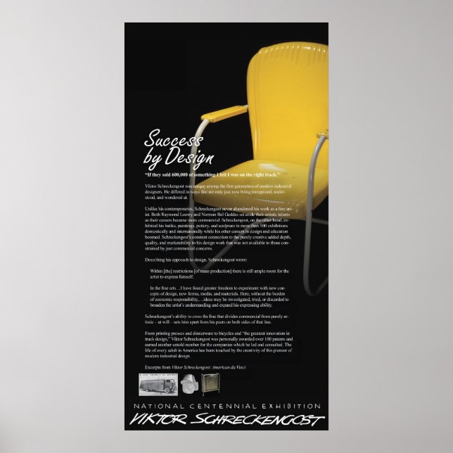 Viktor Schreckengost Industrial Design Legacy Poster (Vorne)