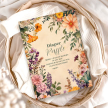 Viktorianisch Art Nouveau Baby Duschdiapper Raffle