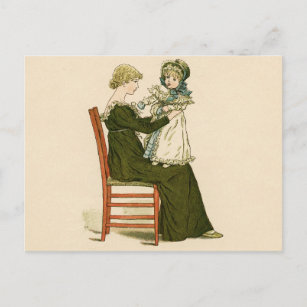 Viktorianisch Baby Greenaway Mother Postkarte