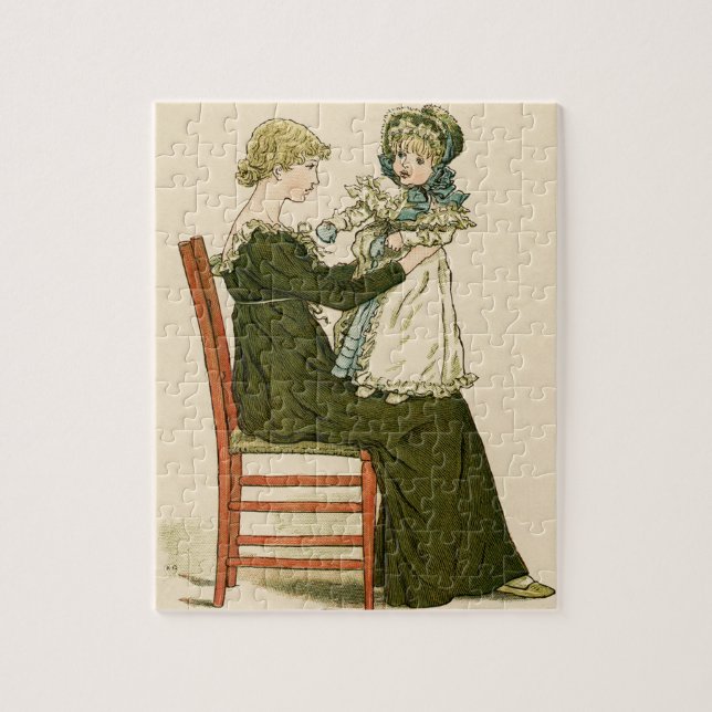 Viktorianisch Baby Greenaway Mother Puzzle (Vertikal)