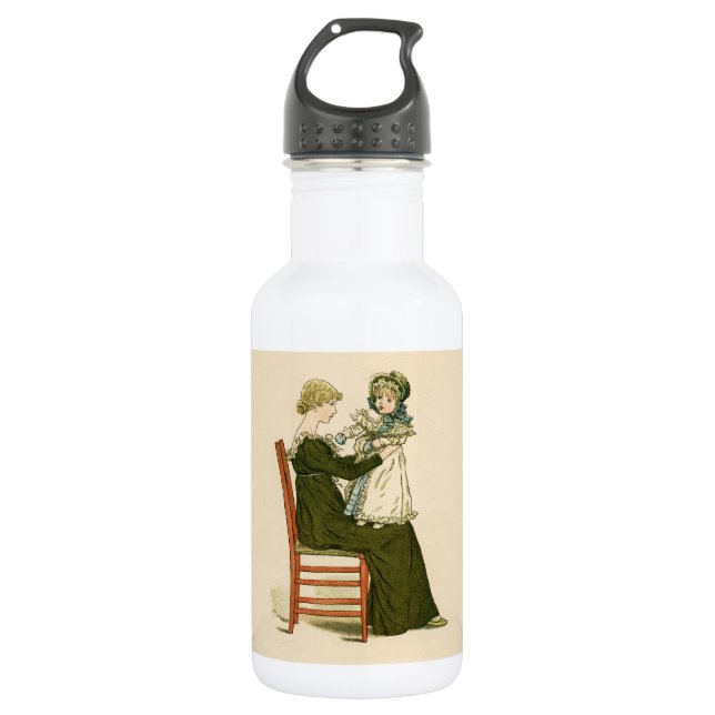 Viktorianisch Baby Greenaway Mother Trinkflasche (Vorderseite)
