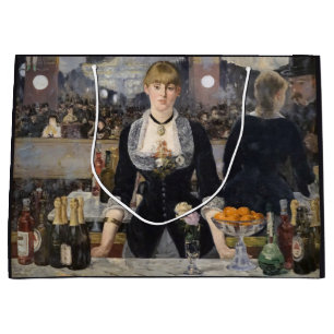 Viktorianisch Barmaid Girl in Folies Bergere, Fran Große Geschenktüte