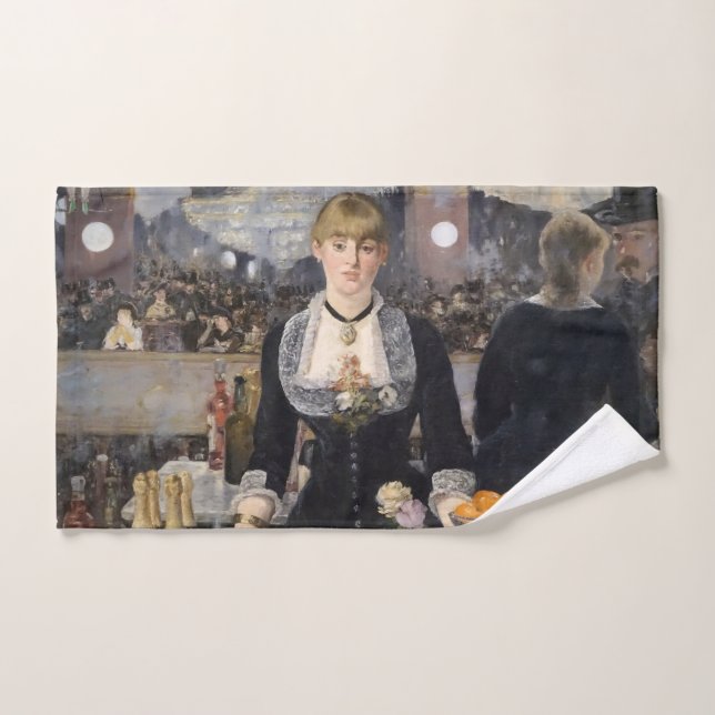 Viktorianisch Barmaid Girl in Folies Bergere, Fran Handtuch (Handtuch)