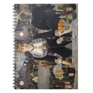 Viktorianisch Barmaid Girl in Folies Bergere, Fran Notizblock