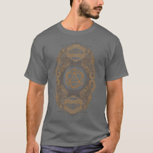 Viktorianisch Behalten Polyhedral D20 Dice T-Shirt