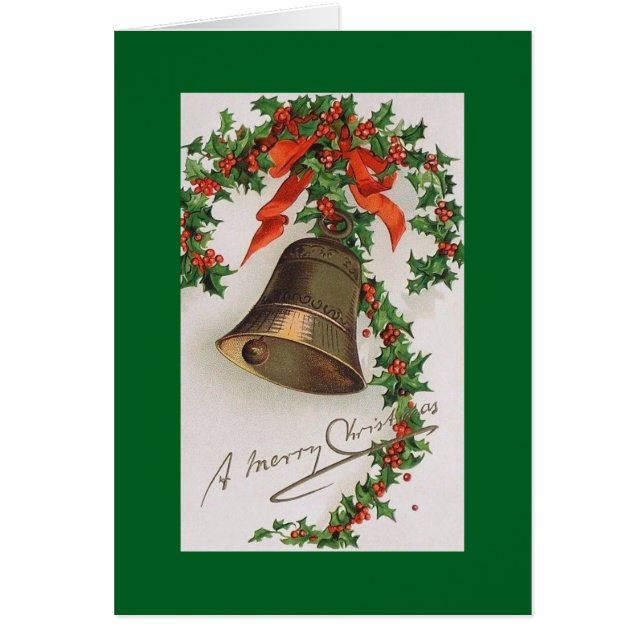 Viktorianisch Bell Weihnachtskarte (Vorne)