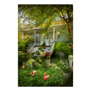 Viktorianisch - Bevidere NJ - Flamingoes roost Poster