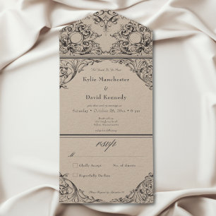 Viktorianisch bis zum Tod schwarzen Tan Kein Abend All In One Einladung