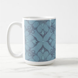 Viktorianisch Blue Blume Lattice Design Style Kaffeetasse