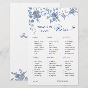 Viktorianisch Blue French Garden Brautparty Game