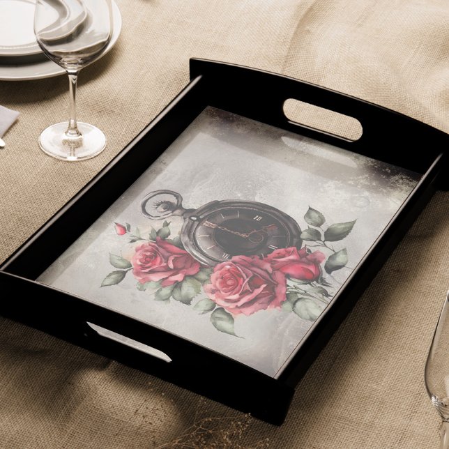 Viktorianisch Boudoir | Alte Pocket Watch und Rote Seidenpapier (Von Creator hochgeladen)