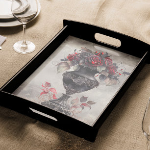 Viktorianisch Boudoir Alte Verzierte Vase und Ro Seidenpapier