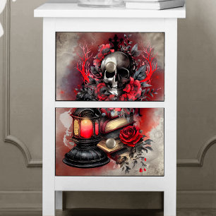 Viktorianisch Boudoir Antike Zauberbücher mit Hü Seidenpapier