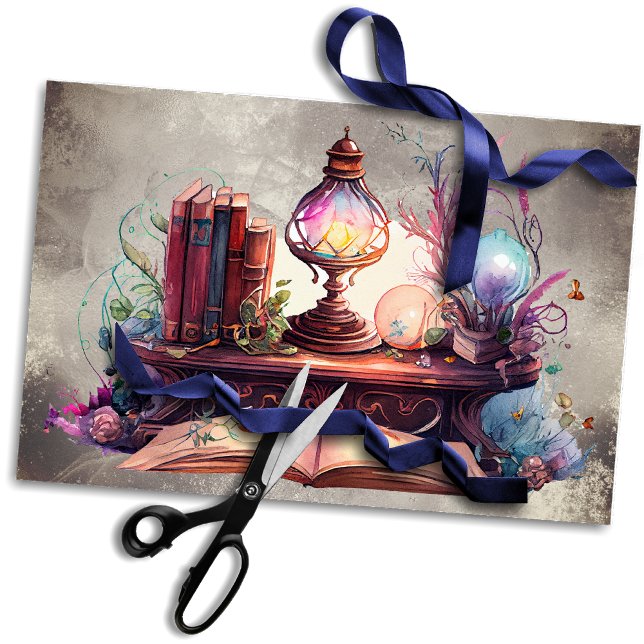 Viktorianisch Boudoir | Antiquitätenlampe auf dem  Seidenpapier (Von Creator hochgeladen)