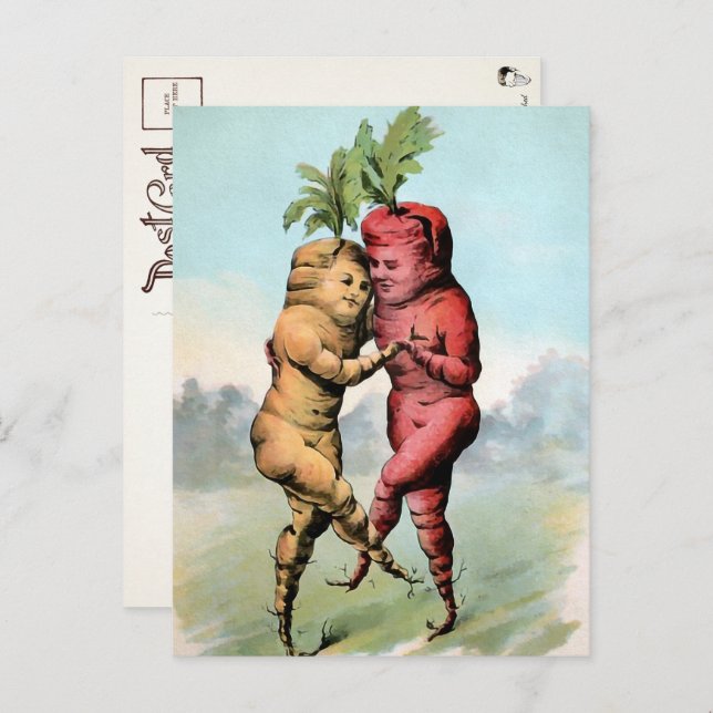 Viktorianisch Carrot Dance Postcard  Postkarte (Vorne/Hinten)