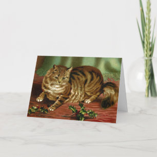 Viktorianisch Cat Christmas Card Helena Maguire Karte