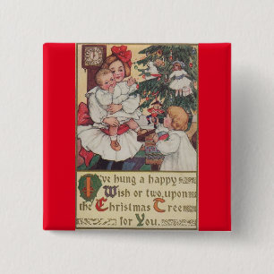 Viktorianisch Children Vintage Weihnachtsschaltflä Button