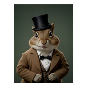 Viktorianisch Chipmunk Poster