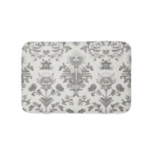 Viktorianisch Damask Floral White Vintag