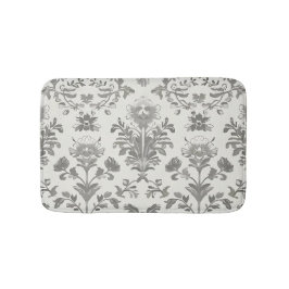 Viktorianisch Damask Floral White Vintag Badematte