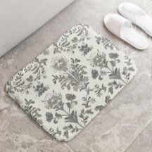 Viktorianisch Damask Floral White Vintag
