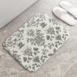 Viktorianisch Damask Floral White Vintag Badematte