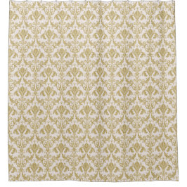 Viktorianisch Damask Gold Muster Duschvorhang