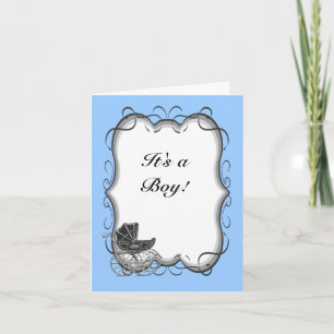 Viktorianisch Dankeschön, es ist eine Kinderankünd Ankündigung