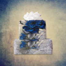 Viktorianisch Dark Blue Rose Ephemera