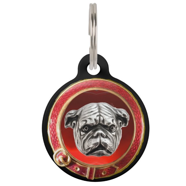 VIKTORIANISCH DOG PORTRAITS English Bulldog Tiernamensmarke (Vorderseite)