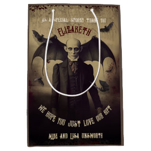 Viktorianisch Dracula Gothic Halloween Mittlere Geschenktüte