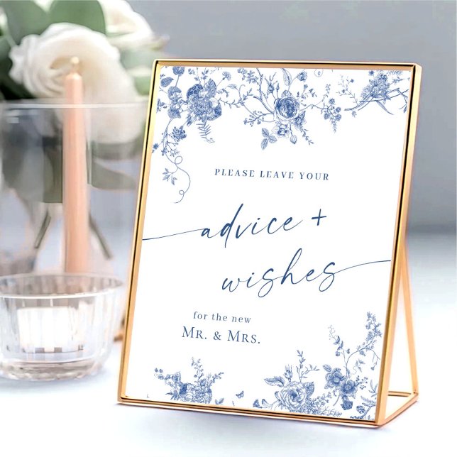 Viktorianisch Dusty Blue French Garden - Beratung  Poster (Von Creator hochgeladen)