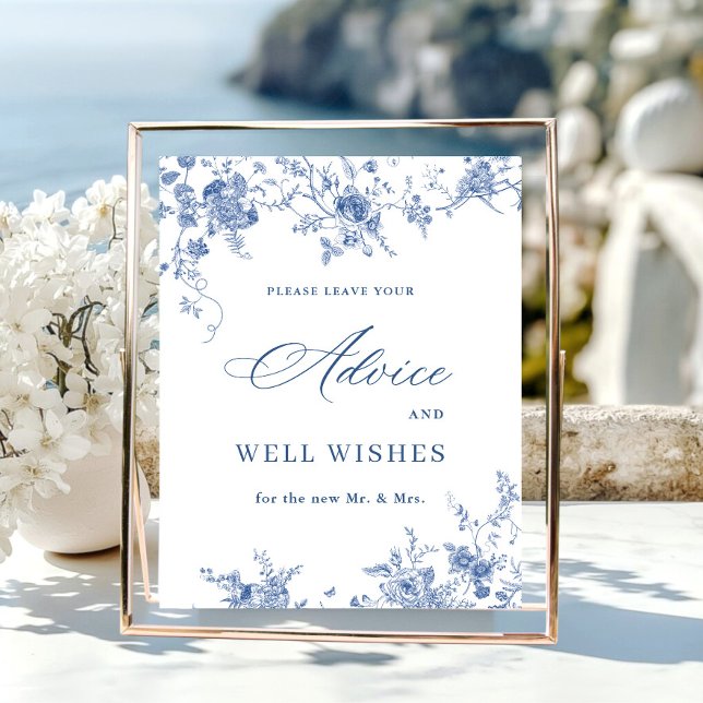 Viktorianisch Dusty Blue French Garden - Beratung  Poster (Von Creator hochgeladen)