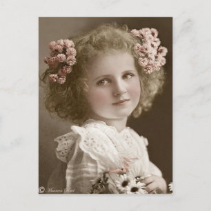 Viktorianisch Edwardianisch Sepia handkolorierte P Postkarte