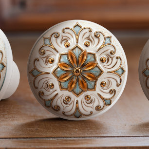 Viktorianisch Elegance Keramik Knoblauch Pull Keramikknauf