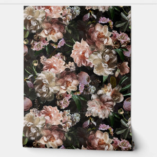 Viktorianisch Era Dark Lush Bold Moody Gothic Flor Tapete