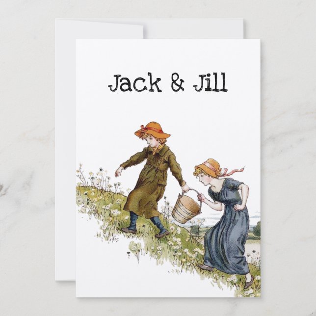 Viktorianisch Era Jack & Jill von Kate Greenaway (Vorderseite)