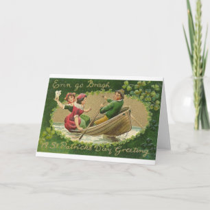 Viktorianisch Erin Go Bragh St. Patrick's Day Card Karte