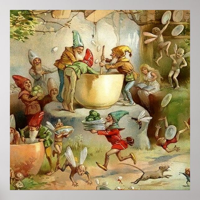 "Viktorianisch Fairies" von E S Hardy Poster (Vorne)