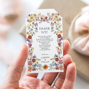 Viktorianisch Garden Blume Hochzeitsfeiern Geschenkanhänger