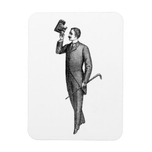 Viktorianisch Gentleman Selfie Magnet