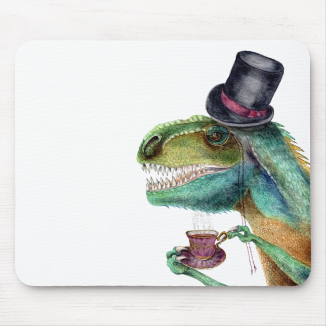 Viktorianisch Gentleman Tyrannosaurus Rex Mousepad (Vorne)