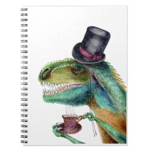 Viktorianisch Gentleman Tyrannosaurus Rex Notizblock