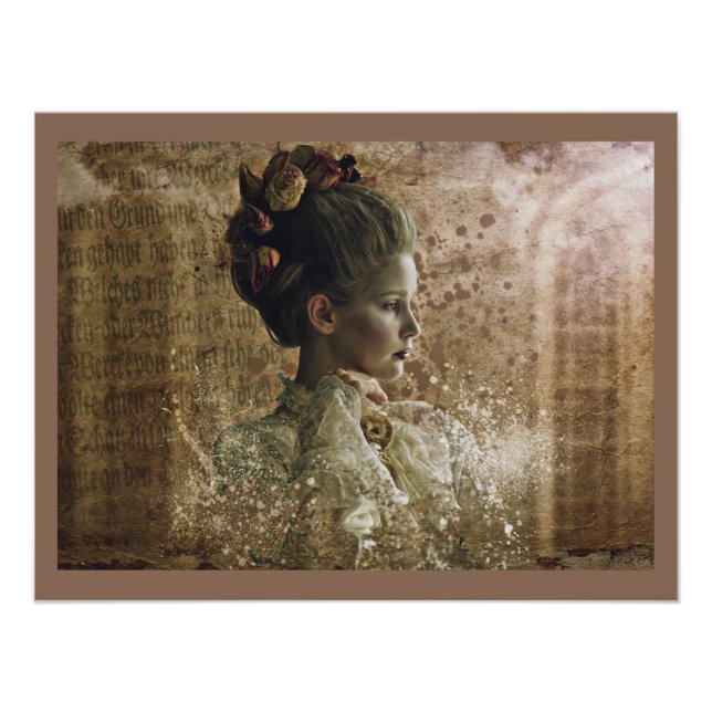 Viktorianisch Ghost Lady-in-Gewartet Fotodruck (Vorne)