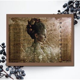 Viktorianisch Ghost Lady-in-Gewartet Karte